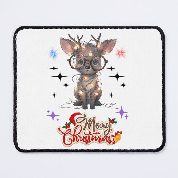 Item preview, Cute Baby Reindeer Wishing You a Merry Christmas! designed and sold by artistmagicshop.