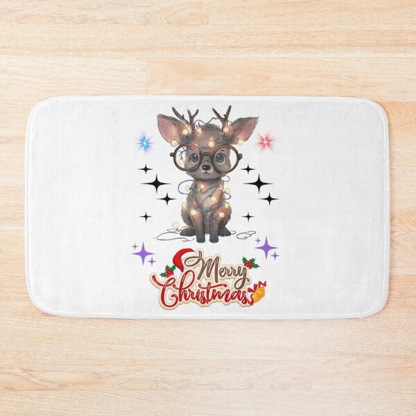 Item preview, Cute Baby Reindeer Wishing You a Merry Christmas! designed and sold by artistmagicshop.