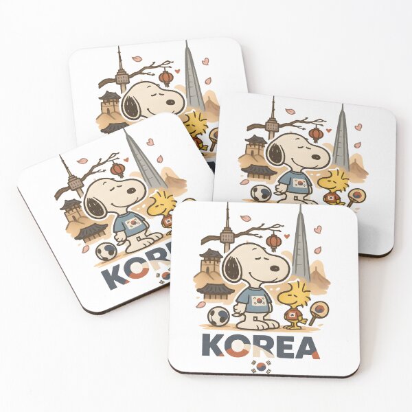 Item preview, Snoopy in Korea – Seoul Tower, Hanok & Taegeukgi Shirts designed and sold by Tidal Arts.