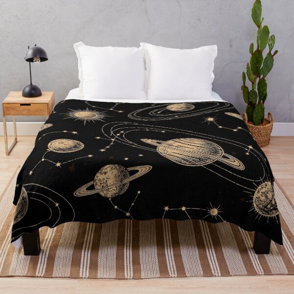 Item preview, Vintage Orbital Planets & Constellations Pattern designed and sold by Kaleidoscope Print.