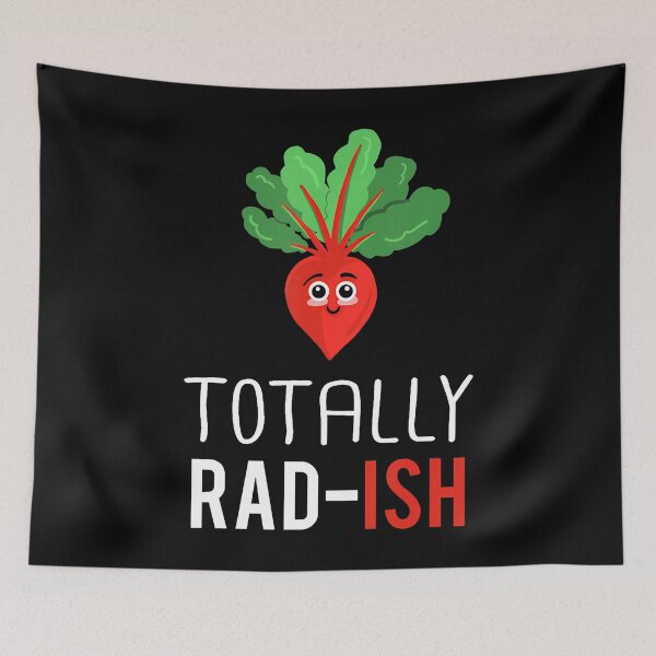 Item preview, Totally Radish Funny Vegetarian Radish Vegetable Gardener designed and sold by ClaraTeresa1.