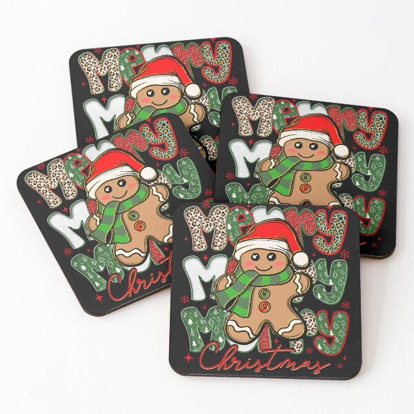 Item preview, Merry Christmas Gingerbread, Merry Bright, Holly Jolly, Winter Season designed and sold by vintagearttee.