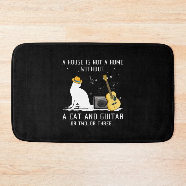 Item preview, A House Is Not A Home Without A Funny Cat And Guitar Lovers designed and sold by ChantelNicole.