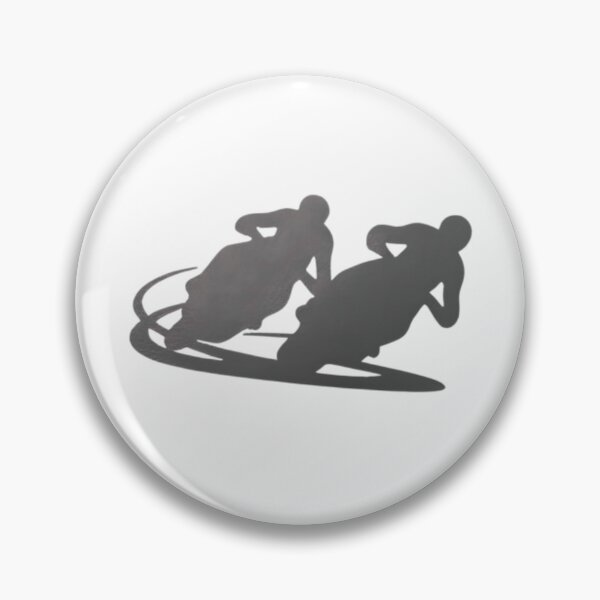 Item preview, Two motorbike riders turning in a race curve_24_Black Paint designed and sold by Aariq.
