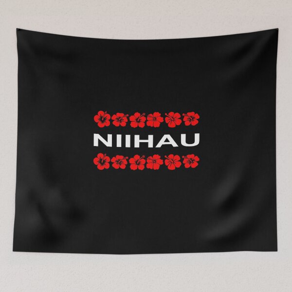 Item preview, Niihau Red Flower Bands Dark Color designed and sold by TinyStarAmerica.