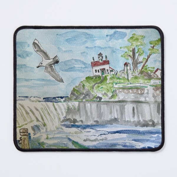 Item preview, Battery point light at king tide designed and sold by Dixie Goode.