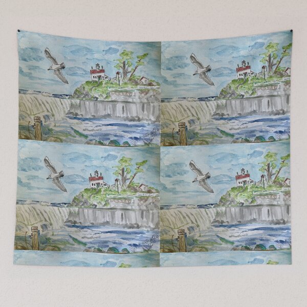 Item preview, Battery point light at king tide designed and sold by Dixie Goode.