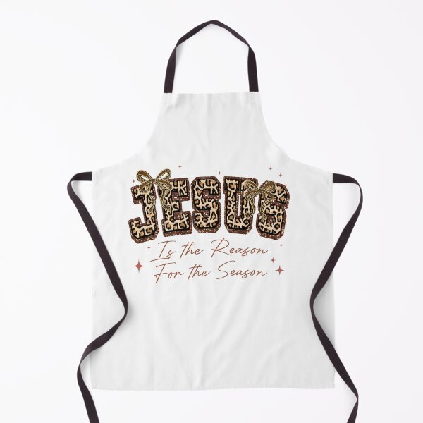 Item preview, Glitter Leopard Jesus Is The Reason For The Season, Bibble Verse, Preppy Christmas designed and sold by vintagearttee.