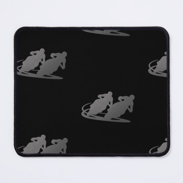 Item preview, Two motorbike riders turning in a race curve_24_Black Paint_Side view designed and sold by Aariq.