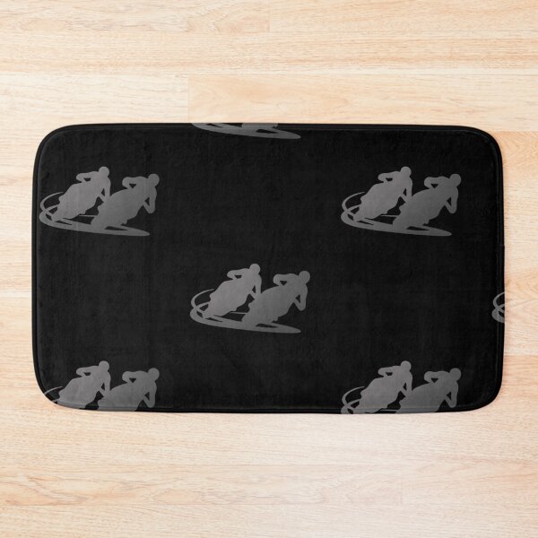 Item preview, Two motorbike riders turning in a race curve_24_Black Paint_Side view designed and sold by Aariq.