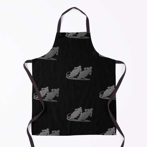 Item preview, Two motorbike riders turning in a race curve_24_Black Paint_Side view designed and sold by Aariq.