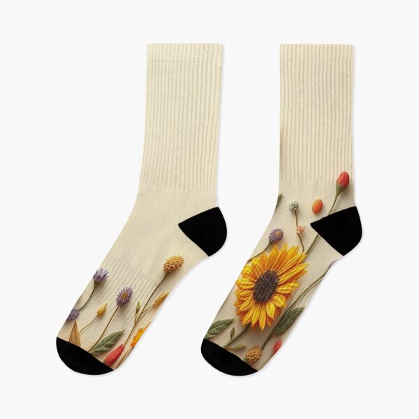 Item preview, Felted Sunflower Garden | Warm Floral Felt Art | Cozy Nature Aesthetic designed and sold by MusicSoulMystics.