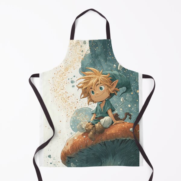 Item preview, Mischievous Elf on a Mushroom Cartoon Art designed and sold by DanielY01.