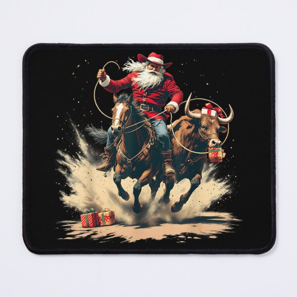 Item preview, Cowboy Santa Bull Riding Christmas Rodeo Western Holiday designed and sold by SuziLope.