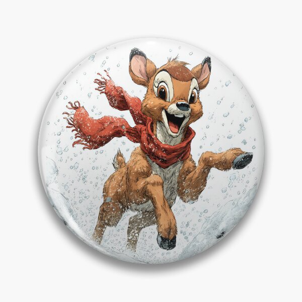 Item preview, Cool Reindeer's Snowdrift Jump Cartoon Art designed and sold by DanielY01.