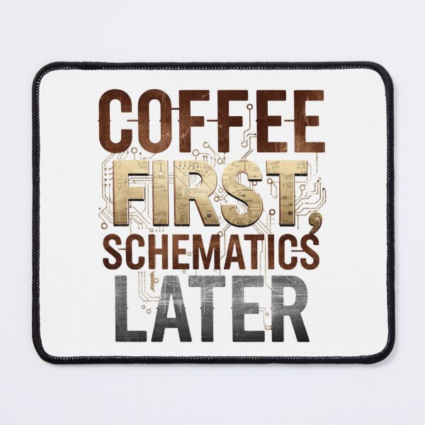 Item preview, Coffee first, schematics later- coffee loverful design- Caffeine engineers  designed and sold by Happyhoo1.