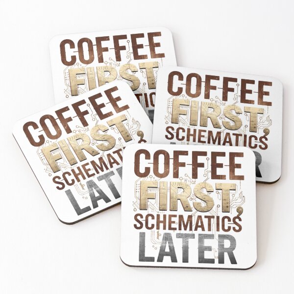 Item preview, Coffee first, schematics later- coffee loverful design- Caffeine engineers  designed and sold by Happyhoo1.