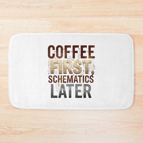 Item preview, Coffee first, schematics later- coffee loverful design- Caffeine engineers  designed and sold by Happyhoo1.