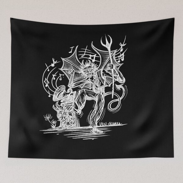 Item preview, demonic music white designed and sold by UrielCalavera.