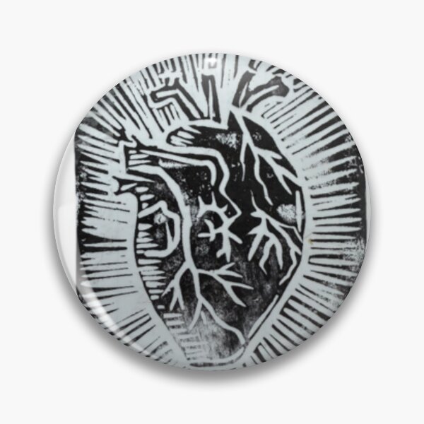Item preview, Bleeding Heart Lino Block Print  designed and sold by Shayla-Michelle.