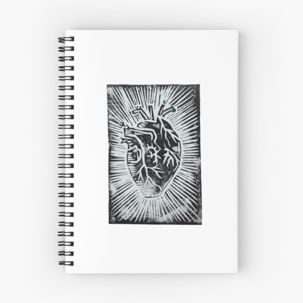 Item preview, Bleeding Heart Lino Block Print  designed and sold by Shayla-Michelle.