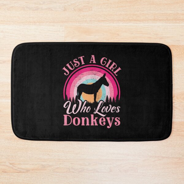 Item preview, Just A Girl Who Loves Donkeys Women Girls Vintage Donkey designed and sold by ChantelNicole.