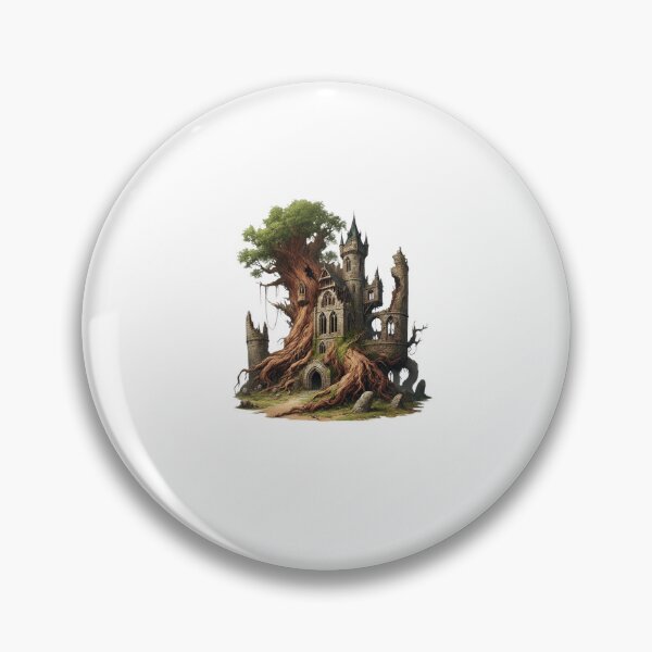 Item preview, Ruined Tree Castle – Forgotten Fortress Entwined with Nature designed and sold by CelticSoulShop.