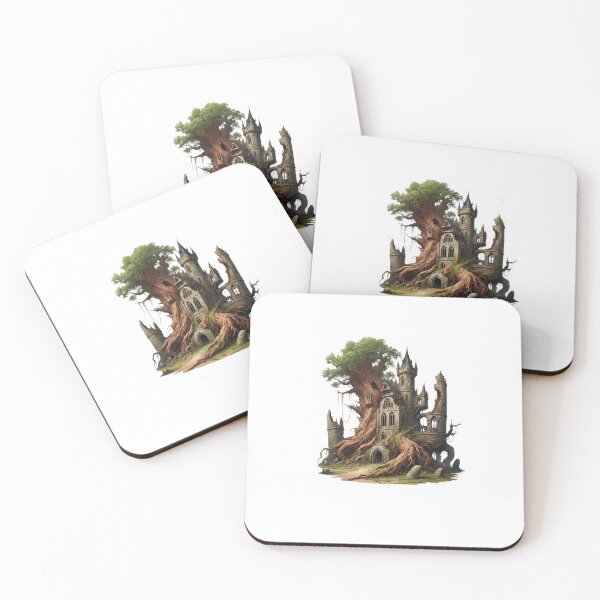 Item preview, Ruined Tree Castle – Forgotten Fortress Entwined with Nature designed and sold by CelticSoulShop.