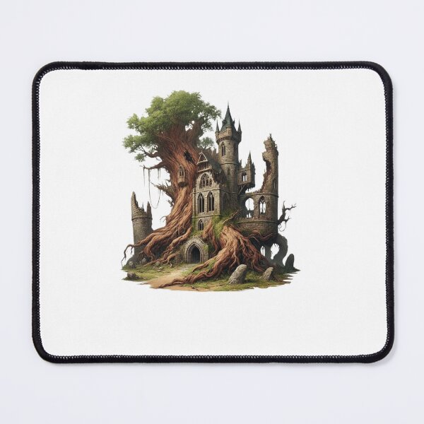 Item preview, Ruined Tree Castle – Forgotten Fortress Entwined with Nature designed and sold by CelticSoulShop.