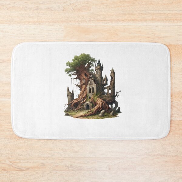 Item preview, Ruined Tree Castle – Forgotten Fortress Entwined with Nature designed and sold by CelticSoulShop.