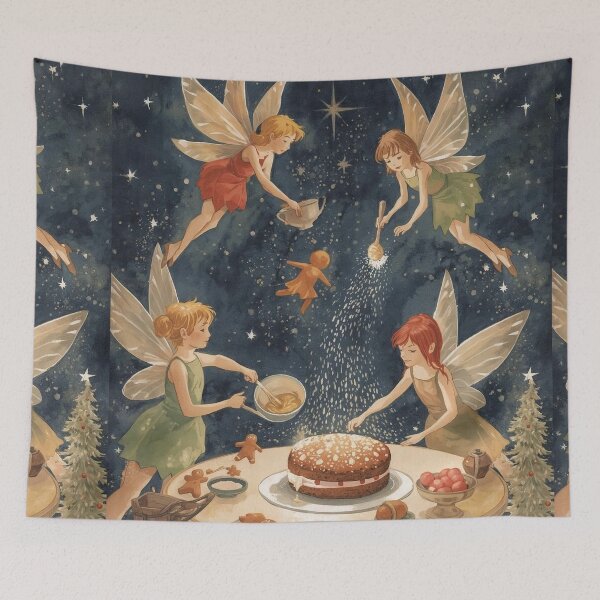 Item preview, The Fairy Christmas Bakery – Vintage Christmas Magic designed and sold by Deezyned.