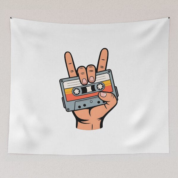 Item preview, Retro Cassette Tape Design for 80s & 90s Nostalgia designed and sold by Colorful Designs.