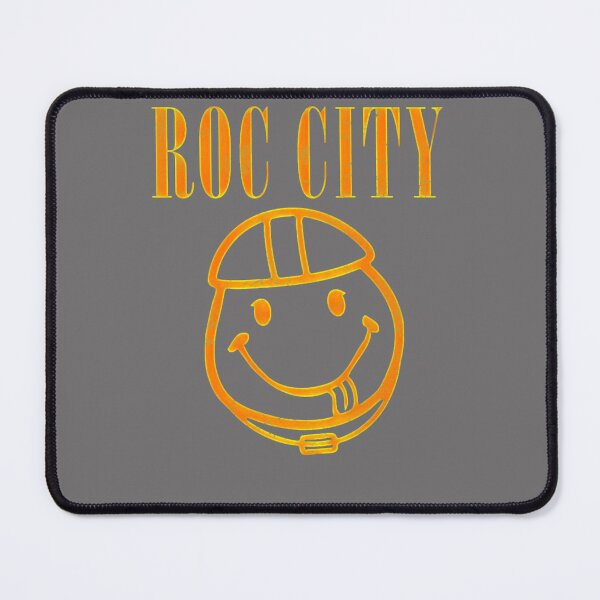 Item preview, ROC-CITY-SMILEY-PIVOT-T-SHIRT designed and sold by KaniyrLarosa.