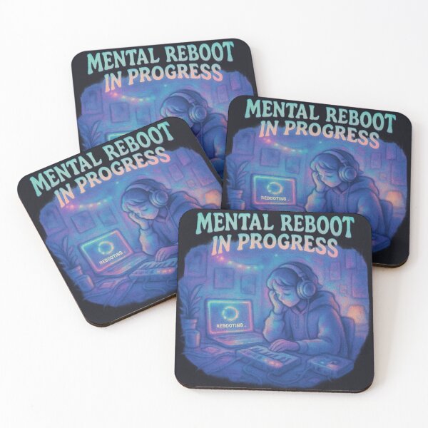 Item preview, MENTAL REBOOT IN PROGRESS designed and sold by peaknerd.