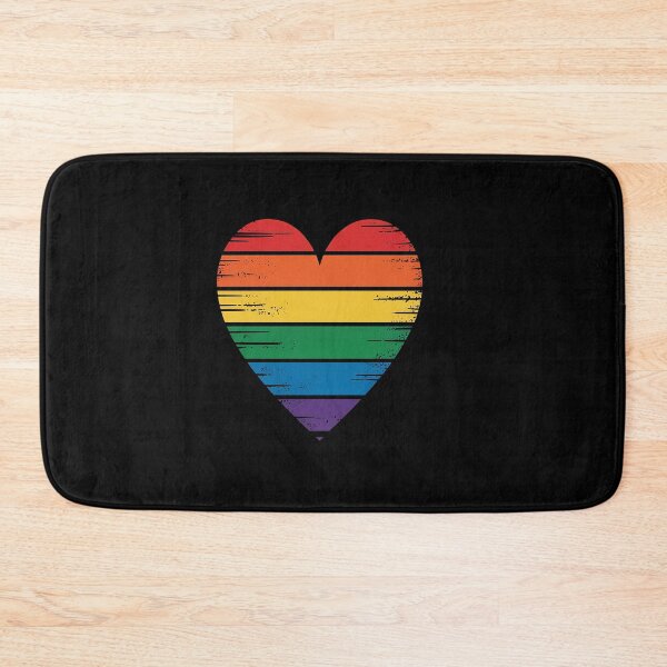 Item preview, LGBT Rainbow Heart Love Couple Pride Month Valentine's Day designed and sold by catsdothingz.