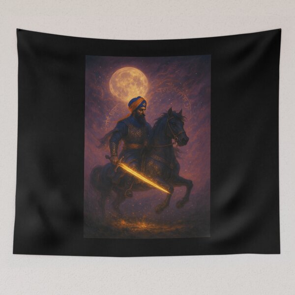 Item preview, Divine Warrior Under The Mystic Moon designed and sold by znkeaaxrh99.