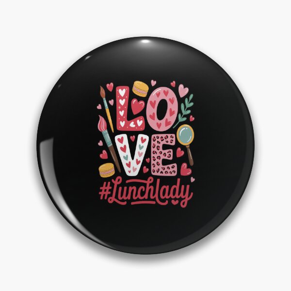 Item preview, Love Lunch Lady Heart Valentine's Day Cafeteria Worker designed and sold by catsdothingz.