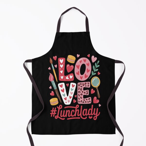 Item preview, Love Lunch Lady Heart Valentine's Day Cafeteria Worker designed and sold by catsdothingz.
