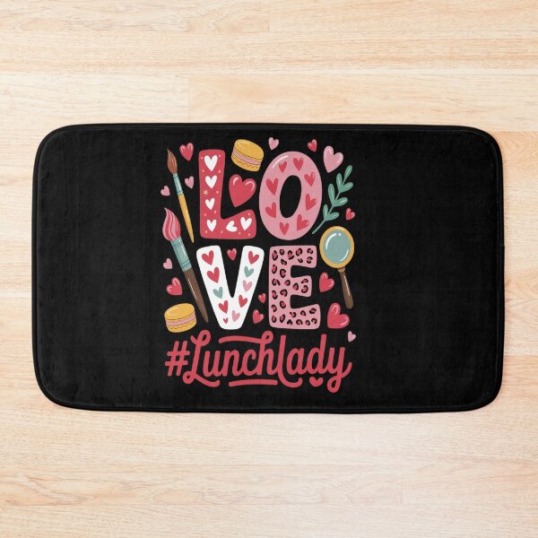 Item preview, Love Lunch Lady Heart Valentine's Day Cafeteria Worker designed and sold by catsdothingz.