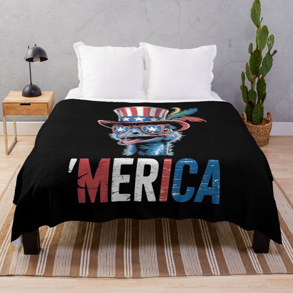 Item preview, Merica Emu Patriotic 4th of July Funny Men Women designed and sold by catsdothingz.