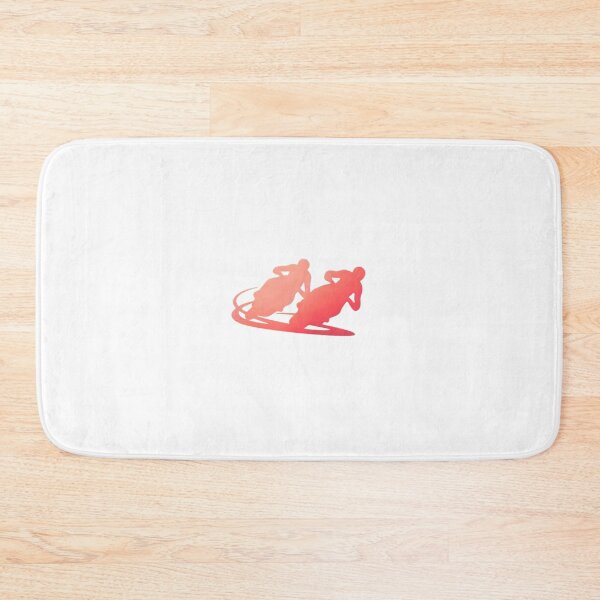 Item preview, Two motorbike riders turning in a race curve_25_Red Paint designed and sold by Aariq.