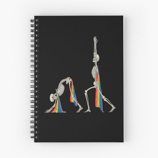 Item preview, Skeleton Pride Yoga Rainbow heart LGBTQ Pride designed and sold by catsdothingz.