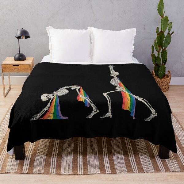 Item preview, Skeleton Pride Yoga Rainbow heart LGBTQ Pride designed and sold by catsdothingz.