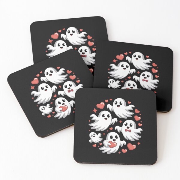 Item preview, Spooky Valentine’s Day Cute Boo Boo Ghost Heart To Heart designed and sold by catsdothingz.