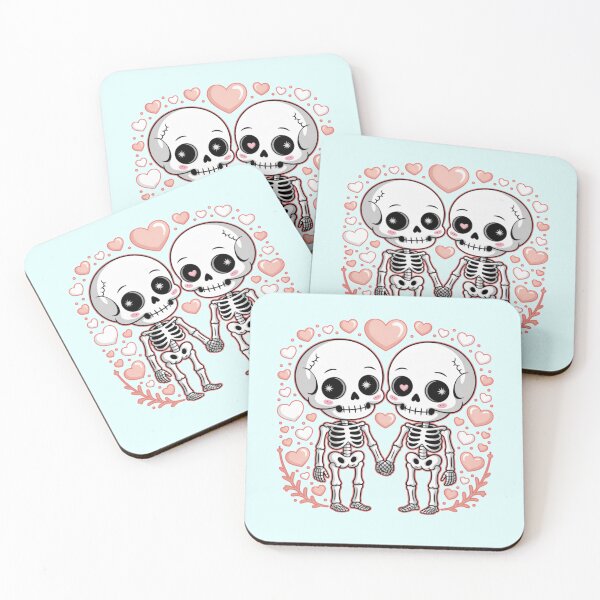 Item preview, Skull Couple Valentine’s Day Spooky Romantic Design  Cute Love Bones designed and sold by Nzgiftsandmore.