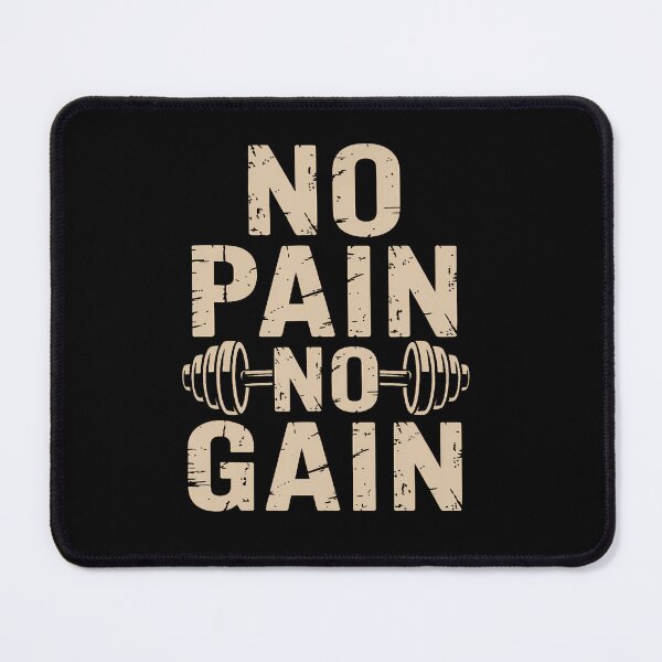 Item preview, No Pain No Gain Fitness Motivation Gym Workout designed and sold by DeborahCarolyn.