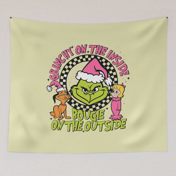 Item preview, Grinchy On The Inside Bougie On The Outside - Funny Festive Quotes designed and sold by Vicky021.