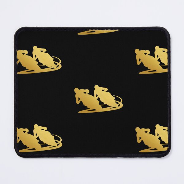 Item preview, Two motorbike riders turning in a race curve_26_side view designed and sold by Aariq.