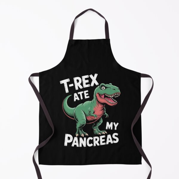 Item preview, My Pancreas Dinosaur Funny Diabetes Awareness Day Raglan Baseball designed and sold by TiredPack.