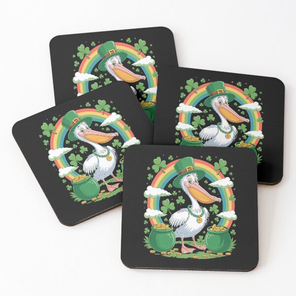 Item preview, Womens Magical Rainbow Leprechaun Pelican Bird St. Patrick's Day designed and sold by catsdothingz.